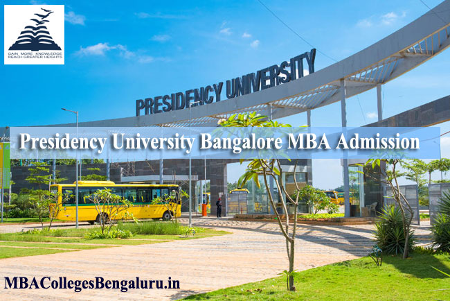 Presidency university MBA admission